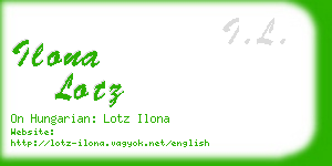 ilona lotz business card